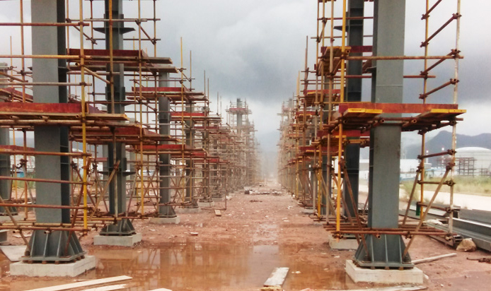 惠州钢结构中海油惠炼二期公用工程区